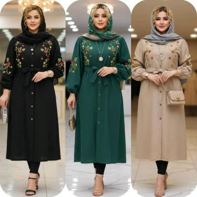 مانتو بلند گلدوزی