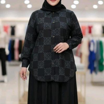 مانتو حراج طرحدار نخی فری سایزتا48 کد 73883
