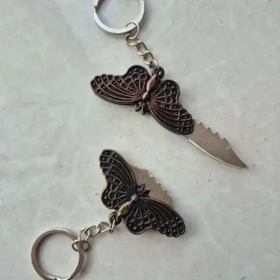 جاکلیدی چاقو مخفی تاشو پروانه ای