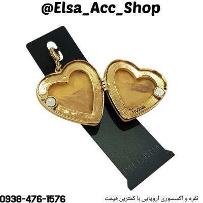 آویز چند کاره لاکت قلبی کار شده با چوب ، بسیار زیبا و حرفه ای