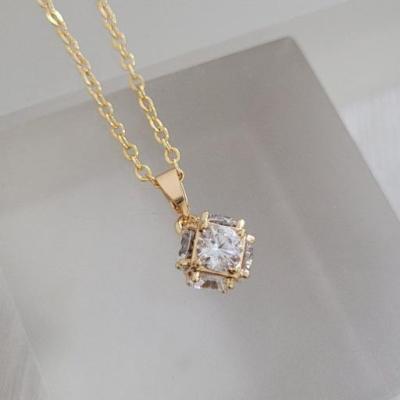 گردنبند توپی طرح جواهر کد 563