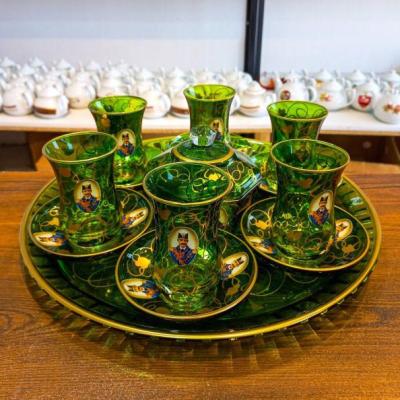 سرویس چای‌ خوری شاه عباسی سبز