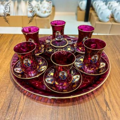 سرویس چای‌ خوری شاه عباسی بنفش