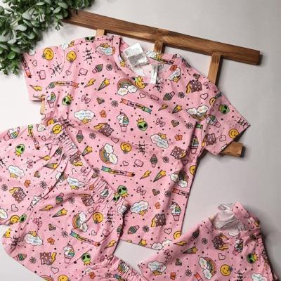 ست تیشرت شلوارک راحتی دخترانه وارداتی برند H&M