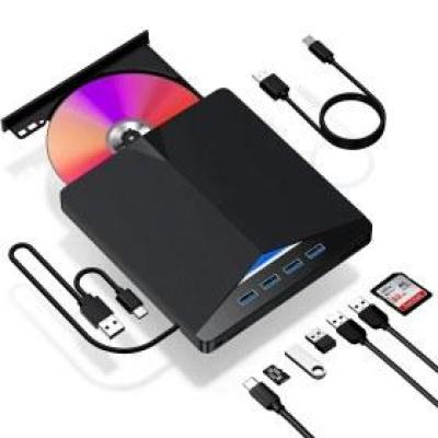 دی‌وی‌دی رایتر اکسترنال IT-Link چندکاره | DVD RW External با هاب USB