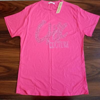 تیشرت ویسکوز نگین دار زنانه