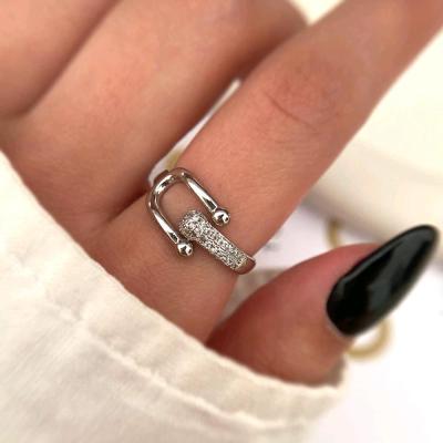 انگشتر استیل جواهری