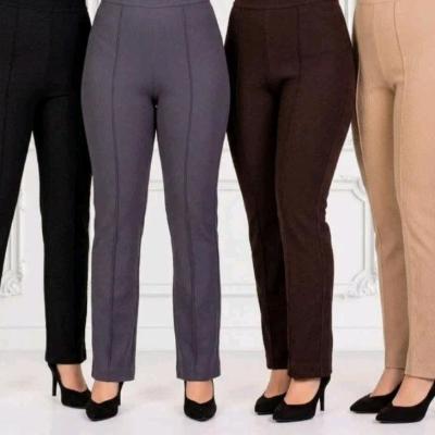 شلوار راسته جلو خط دار سایز بزرگ از سایز 40تا72 کد 10290