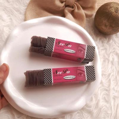 جوراب شیشه ای دو ربع زنانه، بدون کفه رنگ شکلاتی روشن