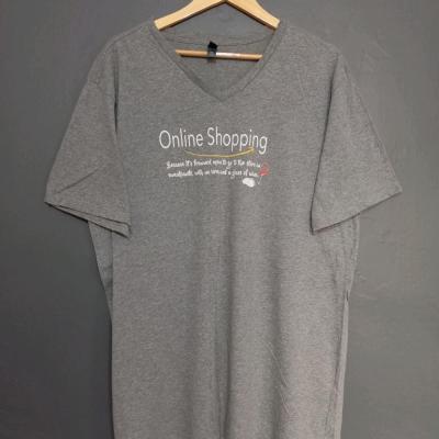 تیشرت اورسایز طوسی امریکایی کد 39