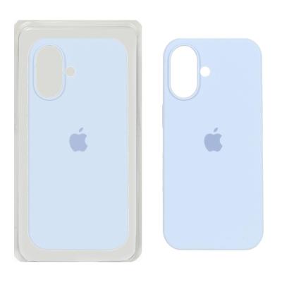 قاب محافظ سیلیکونی اورجینال Apple iPhone 16، رنگ کبریتی