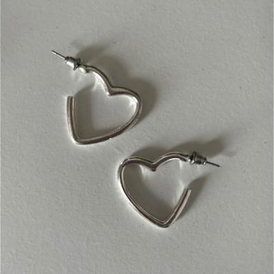 گوشواره نقره ای قلب