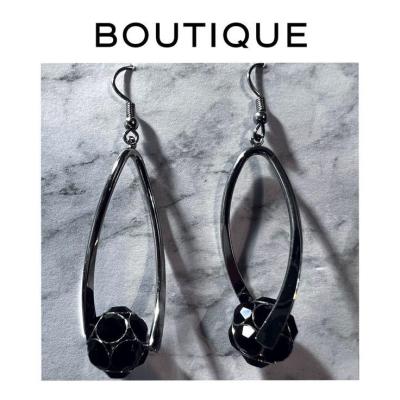 گوشواره آویز مشکی زنانه دخترانه