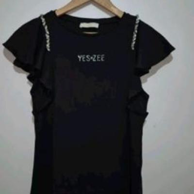 تیشرت سنگدوزی شده برند yess.zee