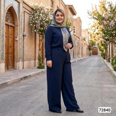 شلوار بگ سایز بزرگ جنس ریزشی فری سایز از 48 تا56 کد 72840