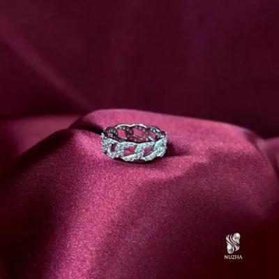 حلقه نقره کارتیه زنانه کدanz1150