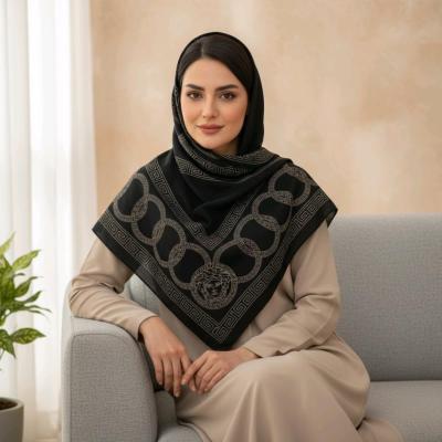 روسری حریر مشکی