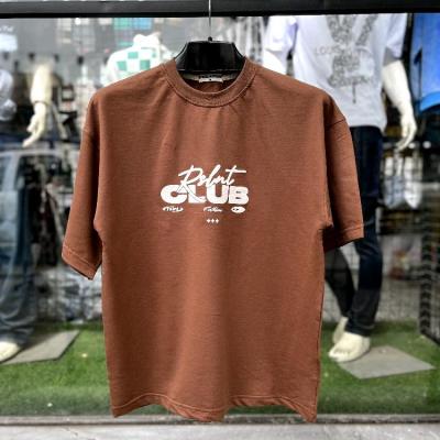 تیشرت نخ پنبه قواره باکسی پنبه دورو با طرح club
