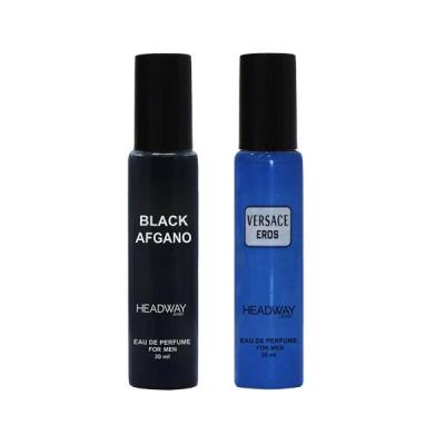 عطر جیبی مردانه هدوی استوری مدل بلک افغان و ورساچ اروس حجم 30 میلی لیتر مجموعه 2 عددی