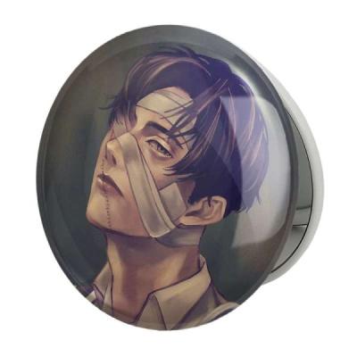 آینه جیبی خندالو طرح لیوای انیمه اتک آن تایتان Attack on Titan مدل تاشو کد 18575