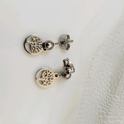 گوشواره طرح درخت زندگی استیل
