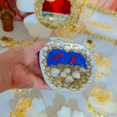 هفت سین رزینی رنگ سفید طلایی