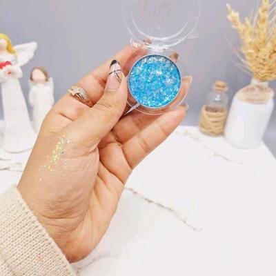 سایه گلیتری چشم و بدن گل فلور دایره ای