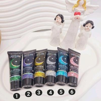 گلیتر مایع تیوپی طرح ماه و ستاره