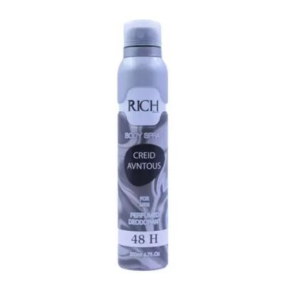 اسپری خوشبو کننده مردانه کرید اونتوس ریچ Rich Body Spray Creid Avntous For Men 200Ml
