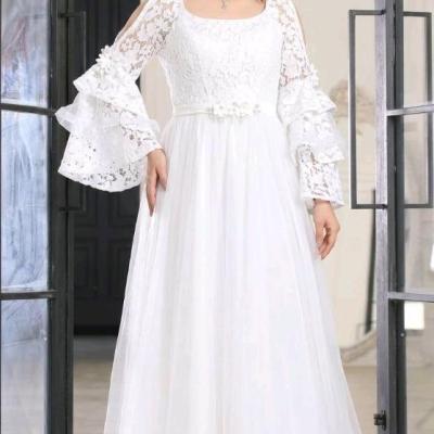پیراهن شب زنانه دانتل مدل ماکسی مجلسی