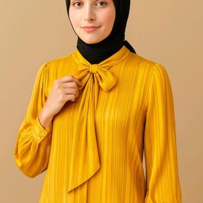 شومیز طلایی دخترانه پاپیونی