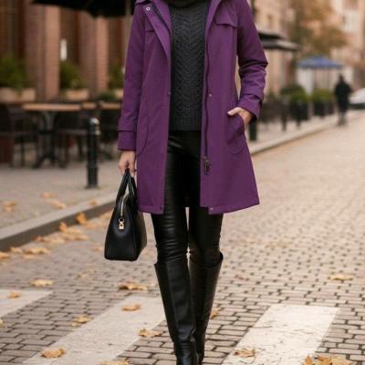 بارانی آستردار کتان ممبران رنا