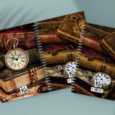 دفتر مشق 100 برگ طرح ساعت