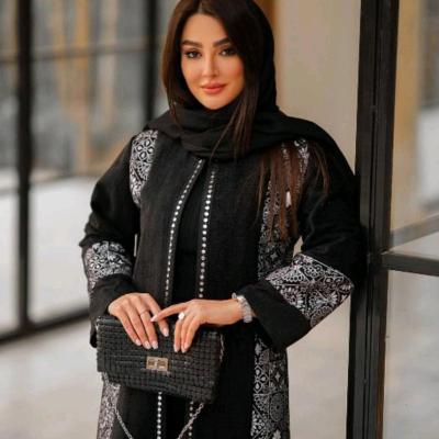 مانتو مجلسی مدل مانتو مزونی اطلس-159373