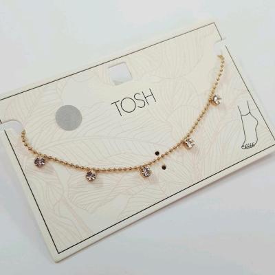 پابند طلایی آویز نگین ، بسیار زیبا و حرفه ای از برند Tosh آلمان