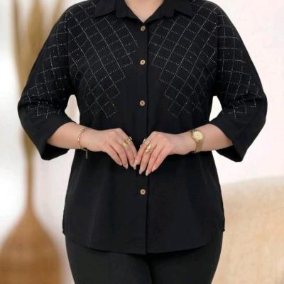 شومیززنانه شومیز دخترانه شومیز الیزه نگین دار الیشکا