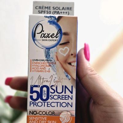 ضد آفتاب پیکسل مخصوص پوست‌های خشک و نرمال spf50حجم50میل