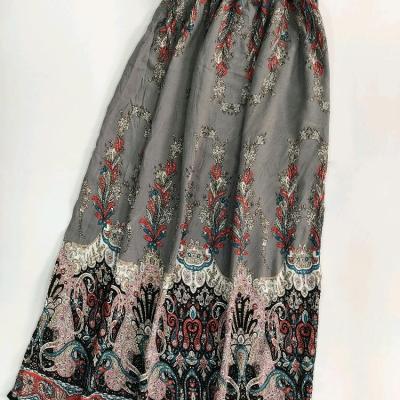 دامن نخی طرح ترمه