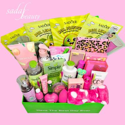 پک لوازم آرایشی صورتی سبز