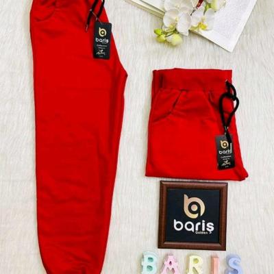 شلوار اسلش زنانه باریش گلدن دونخ پنبه ای ترک،راحت و شیک