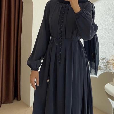 رویه زنانه کرپ مدل مانتو عبایی بلند دکمه دار شیک سایزبندی