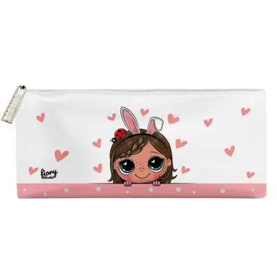 جامدادی تک زیپ مسترراد طرح دختر فانتزی