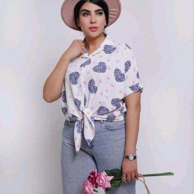 شومیز قلبی و جلو گره