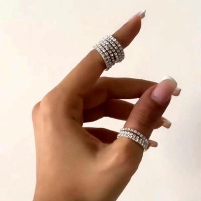 انگشتر زنانه تنیسی کشی