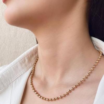 ست دستبند و گردنبند البرنادو ژوپینگ مدل گوی 2 میل| رنگ ثابت و ضد حساسیت | جوجولیو