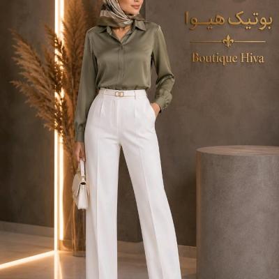شومیز سبز مجلسی ساتن جولیا