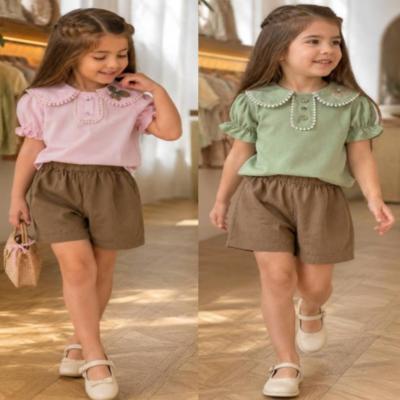 شومیز شلوارک لینن نبات K5556(لطفا قبل از خرید موجودی بگیرید)