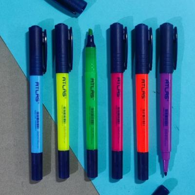 ماژیک هایلایت دو سر اطلس رنگ بنفش