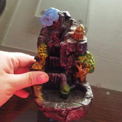 جا عودی آبشاری مدل صخره (قهوه ای)