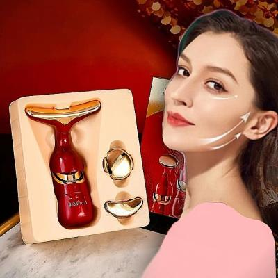 دستگاه لیفت صورت و گردن دارای 3 سری (زرشکی)